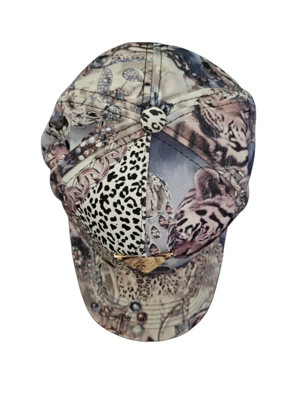 Hater Snapback Tiger Cheetah Patterned Hat